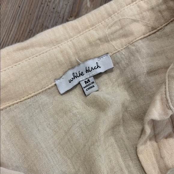 White Birch Cream Button Down Shirt - Picture 2 of 6